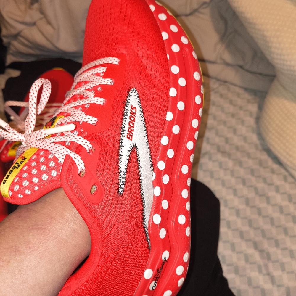 Brooks Minnie Mouse Red Polka Dot Sneakers